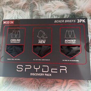 Spyder Men's 4 pack Bonded Technology Performance Boxer Briefs NEW w TAGS